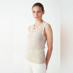 Cos Knitted Paper Vest Top Size Medium
